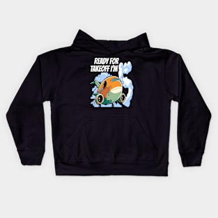 Ready for Takeoff I'm 5 - 5nd Birthday Boy Airplane Theme Kids Hoodie